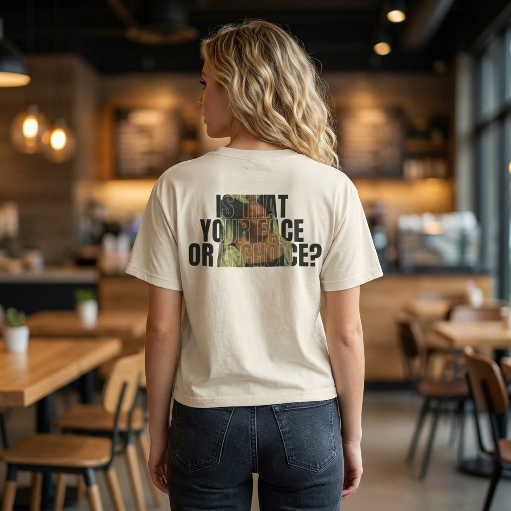 Boxy Tee “Is that your face or a choice?”